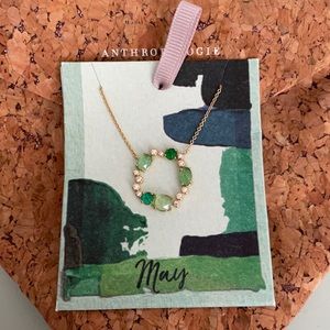 Emerald necklace with 16-18” chain. New with tags.